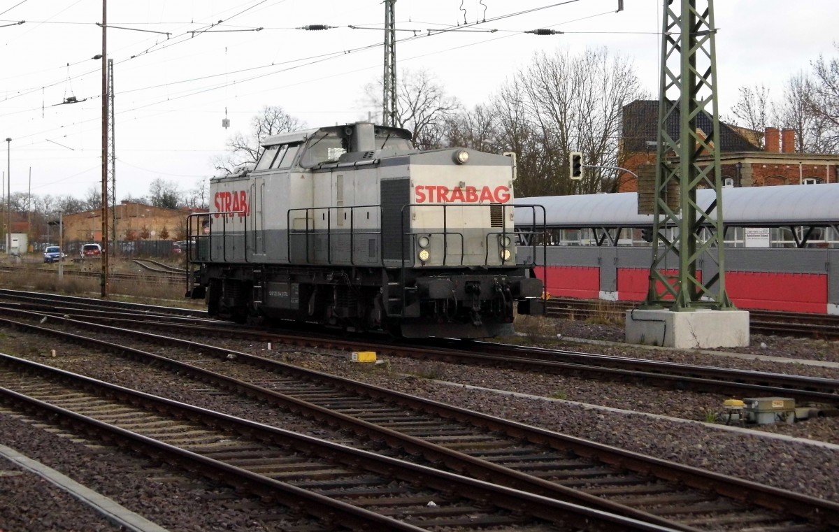  Am 11.03.2015 Rangierfahrt  203 166-4 von  der STRABAG   in Stendal .