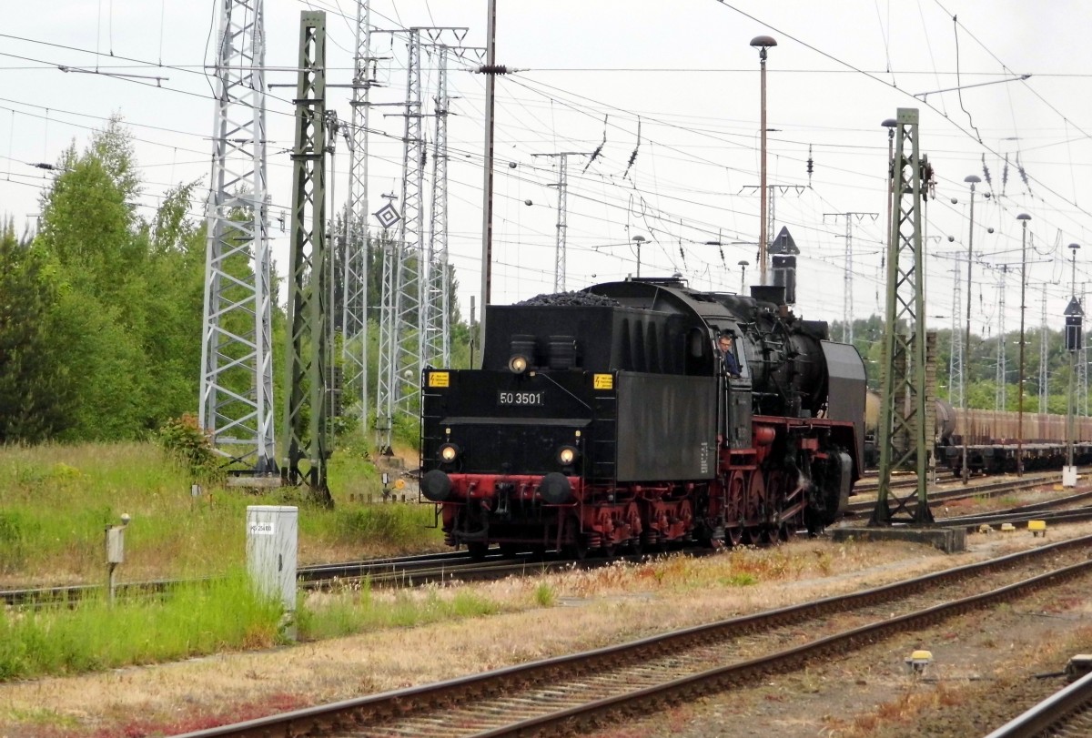 Am 01.06.2015 Rangierfahrt von der 50 3501. in Stendal .