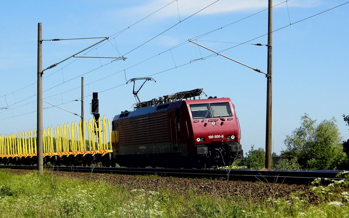 Am 01.06.2017 kam die 189 800-6 von der PRESS  aus Richtung  Borstel    und fuhr nach Stendal .