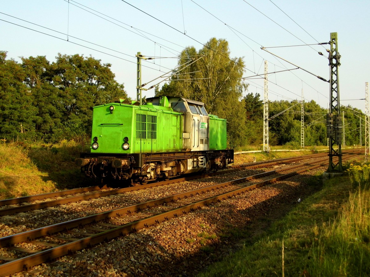 Am 01.09.2015 kam die 202 787-8 von der SETG  aus Richtung Niedergörne nach Borstel .