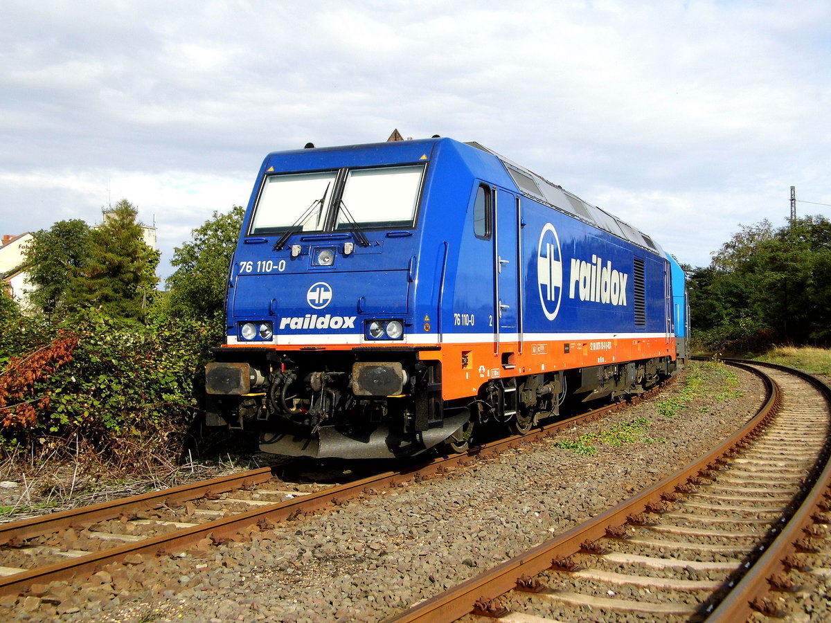 Am 02.10.2016 war die  76 110-0  von Railodx in Stendal abgestellt .