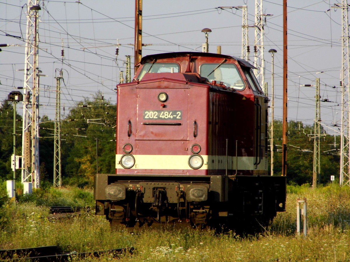 Am 03.08.2015 war die 202 484-2 von der CLR (ex LEG ) in Stendal abgestellt .