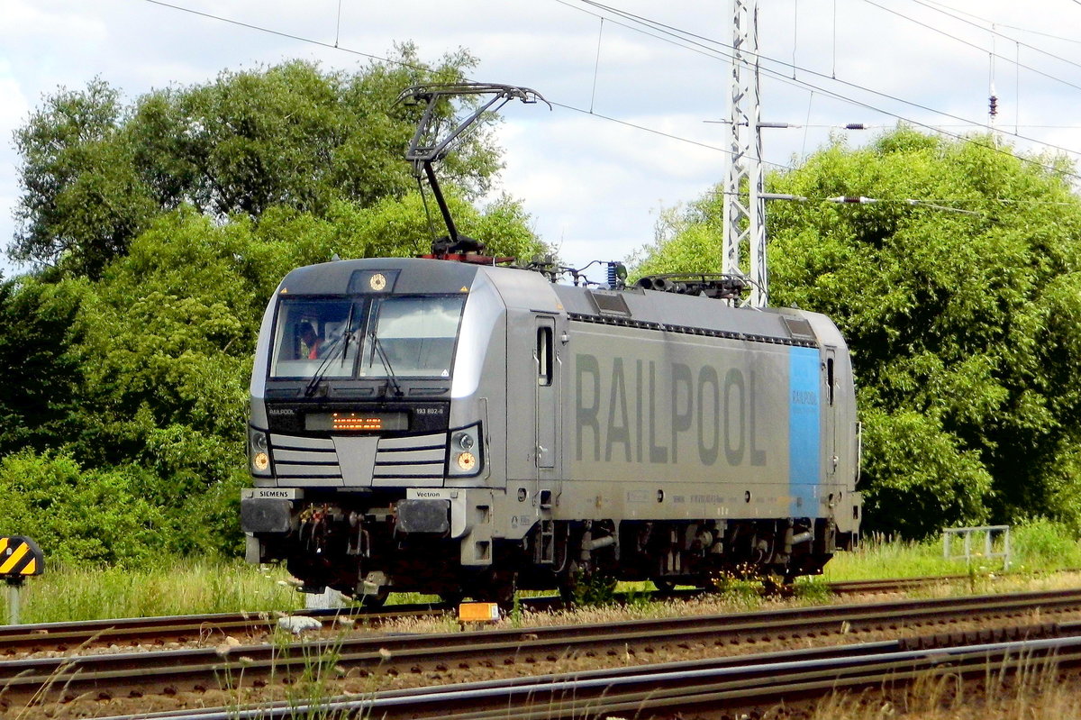Am 04.07.2017 fuhr die  193 802-6 von der SETG ( Railpool) von  Rostock nach Borstel .