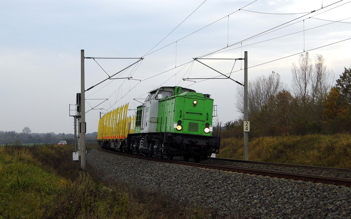 Am 04.11.2017 fuhr die  202 287-9 von der SETG  von Niedergörne nach Stendal .
