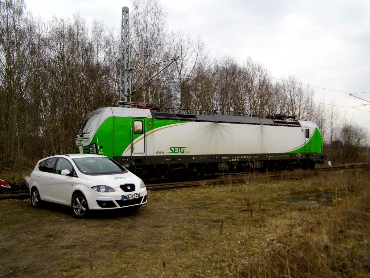 Am 05.03.2016 war die 193 812-5 von der SETG (Railpool) in Borstel abgestellt .