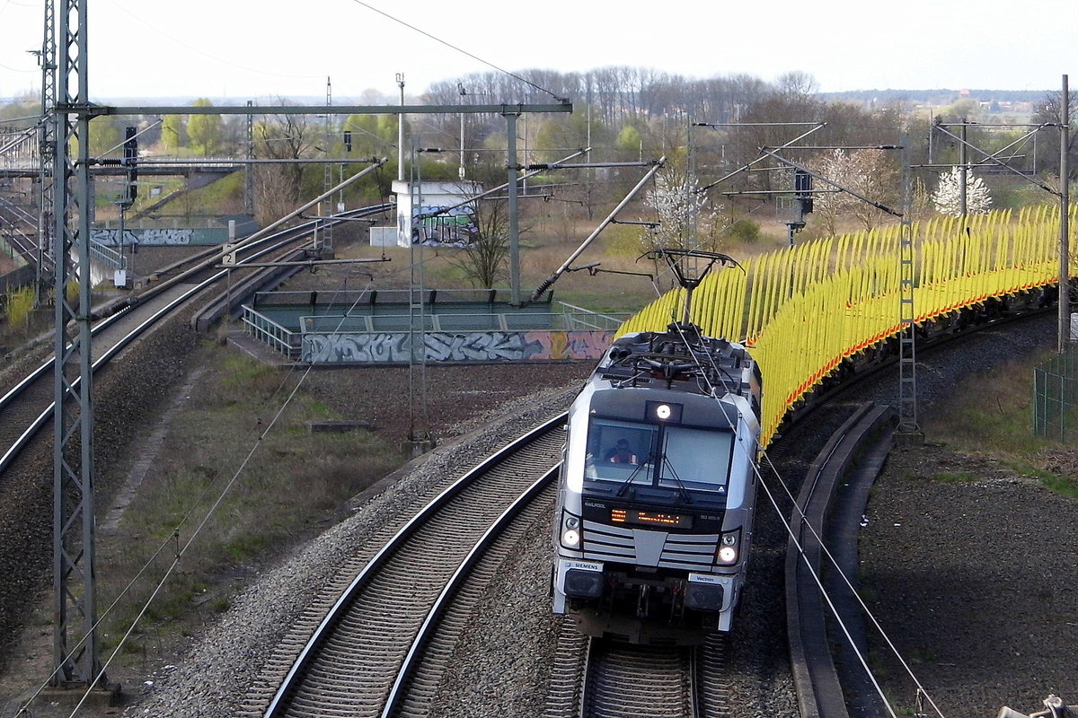 Am 06.04.2017 kam die 193 805-9 von der SETG (Railpool) aus Richtung Borstel nach Stendal.