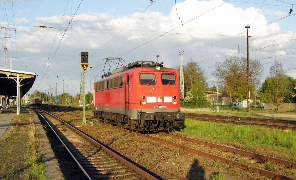 Am 06.05.2015 fuhr die 140 047-9 von der Press aus Stendal weiter in Richtung Borstel .