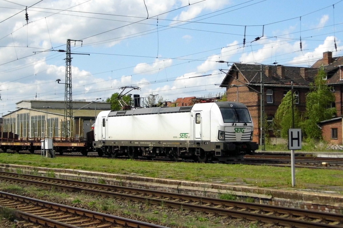 Am 06.05.2015 kam die 193 831 von der SETG ( ELL) aus Richtung Borstel nach Stendal und fuhr weiter in Richtung Berlin .