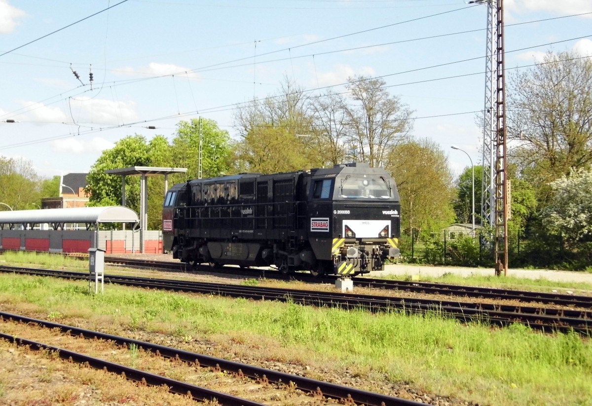 Am 06.05.2015 Rangierfahrt von der 272 407-8 von der STRABAG ( MRCE dispolok ) in Stendal .
