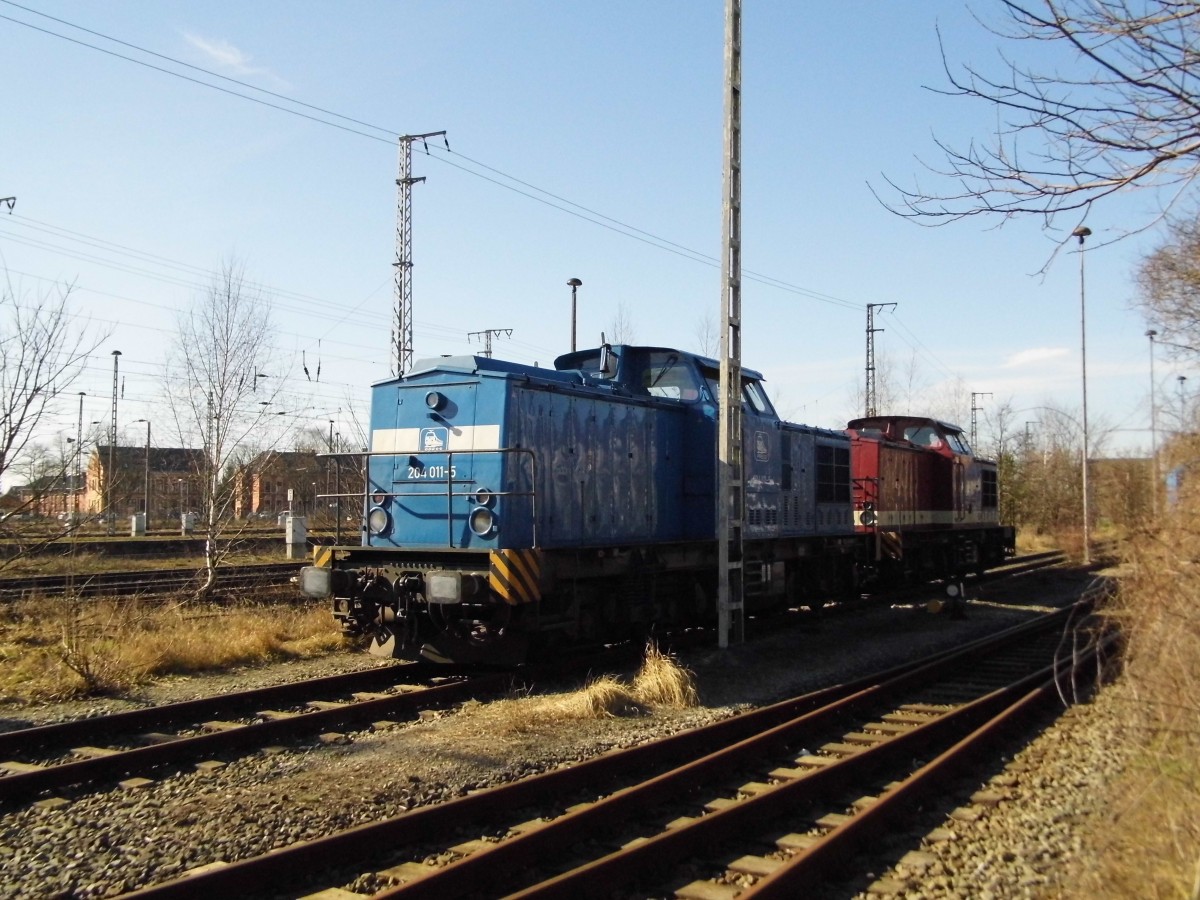 Am 08.03.2015 waren die 204 311-5 von der MTEG und die 204 011-5 von der Press in Stendal abgestellt .