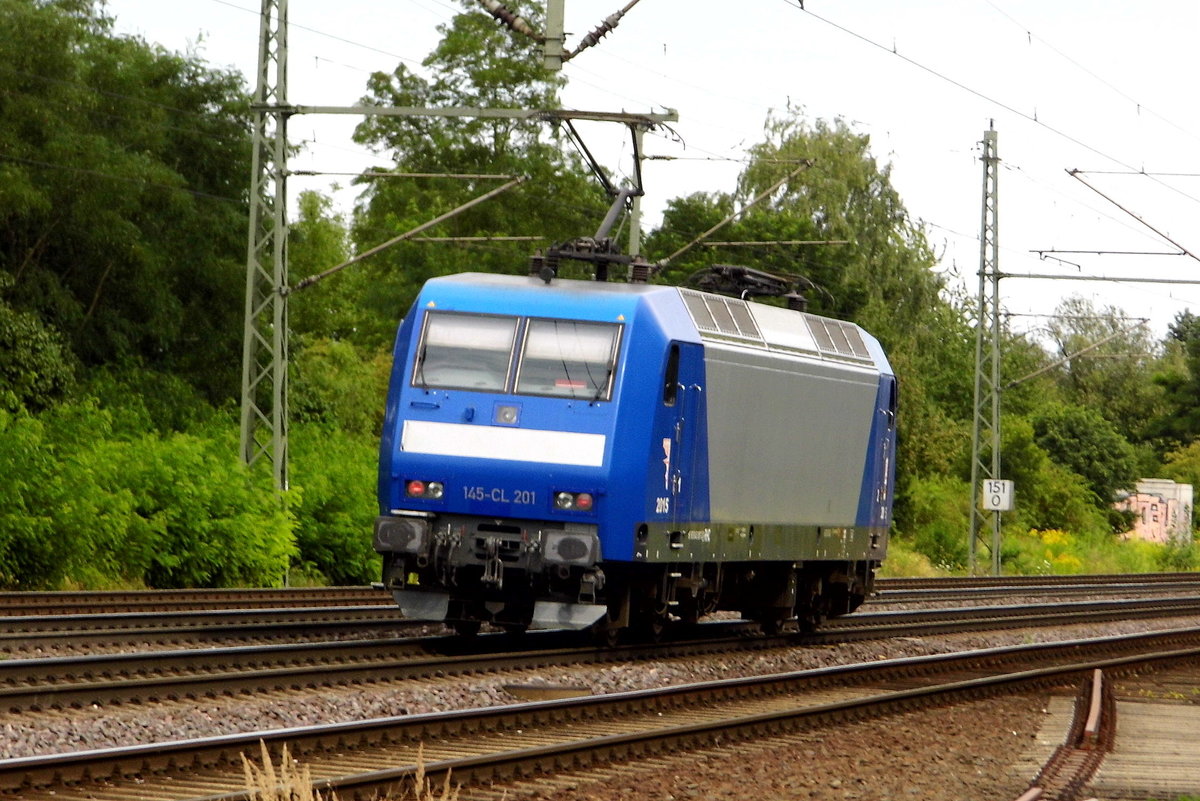 Am 08.08.2017 kam die 145- CL 201 (145 097-2)  von der HGK - Häfen and Güterverkehr Köln AG, (RheinCargo GmbH & Co. KG)  aus Richtung Braunschweig nach Niederndodeleben und fuhr weiter in Richtung Magdeburg .