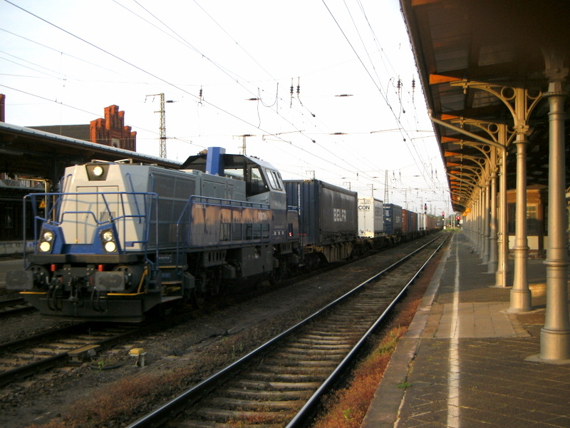 Am 10.06.2014 kam die Vossloh  1 272   aus Richtung Magdeburg nach Stendal und fuhr weiter in Richtung Salzwedel .