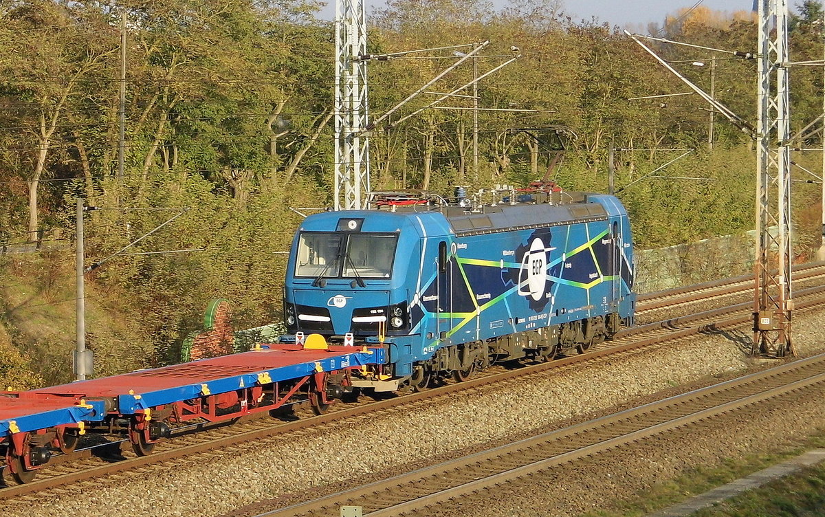 Am 10.11.2019 fuhr die 192 104-8 von der EGP von    Wittenberge nach Stendal .