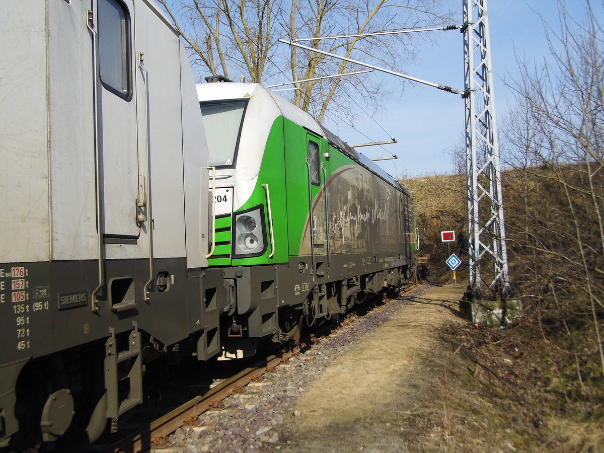 Am 11.03.2018 war die  193 204-5 von der SETG (ELL) in Borstel abgestellt.