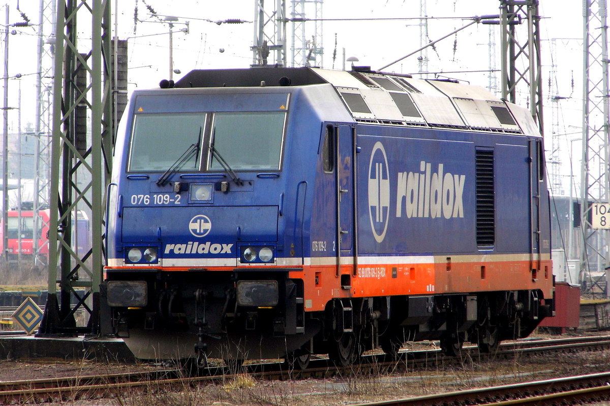 Am 11.03.2018 war die 76 110-0 von Raildox in Stendal abgestellt.