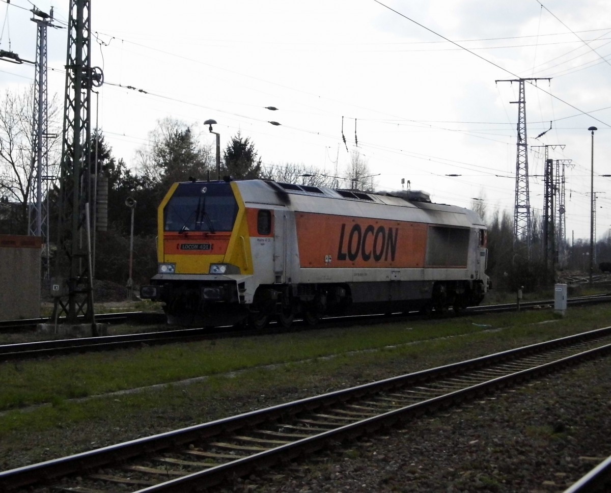 Am 11.04.2015 kam die 1264 005-0 von der LOCON (DWK)  aus Richtung Hannover nach Stendal und fuhr weiter in Richtung Magdeburg .