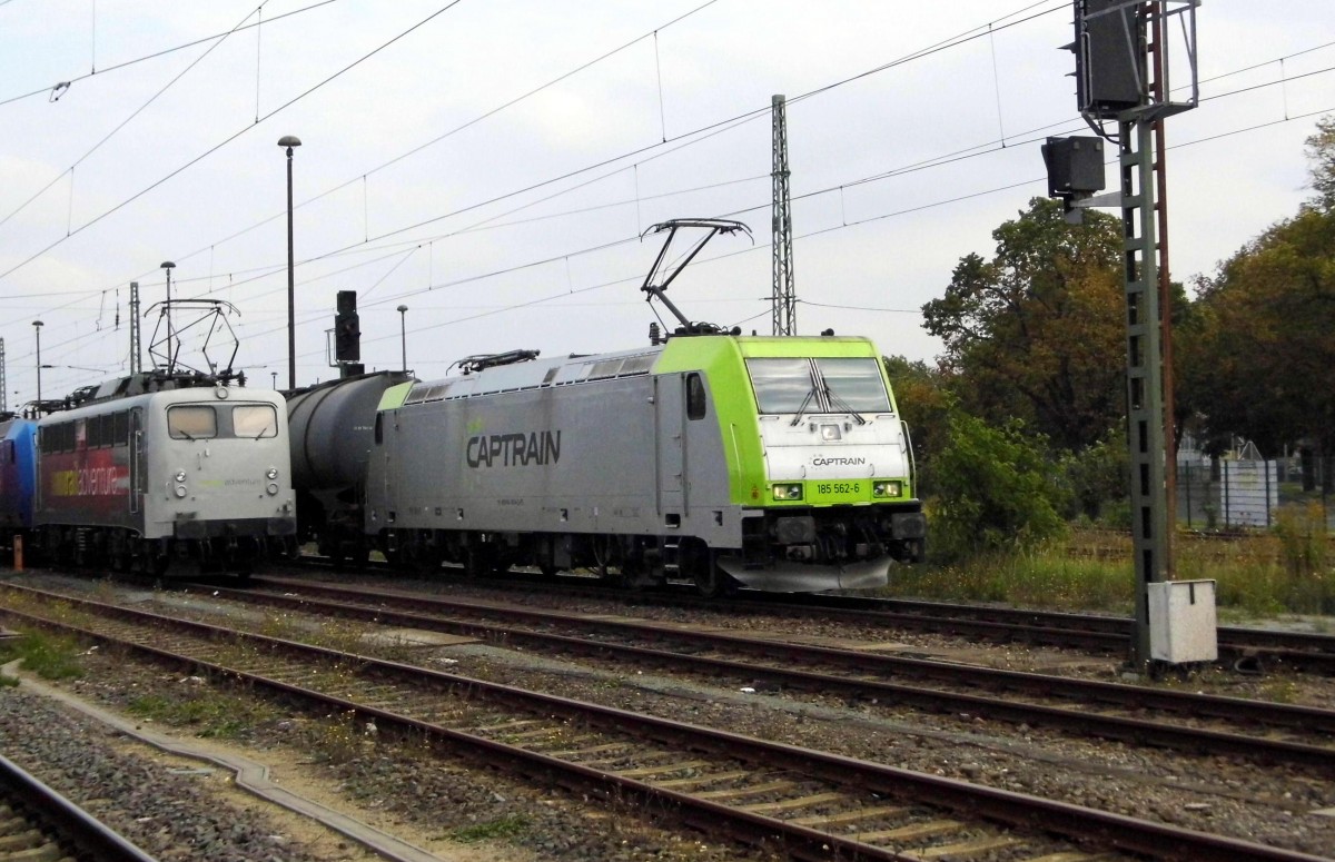 Am 11.09.2015 kam die 185 562-6 von der CAPTRAIN aus Richtung Magdeburg nach Stendal und fuhr weiter in Richtung Salzwedel .