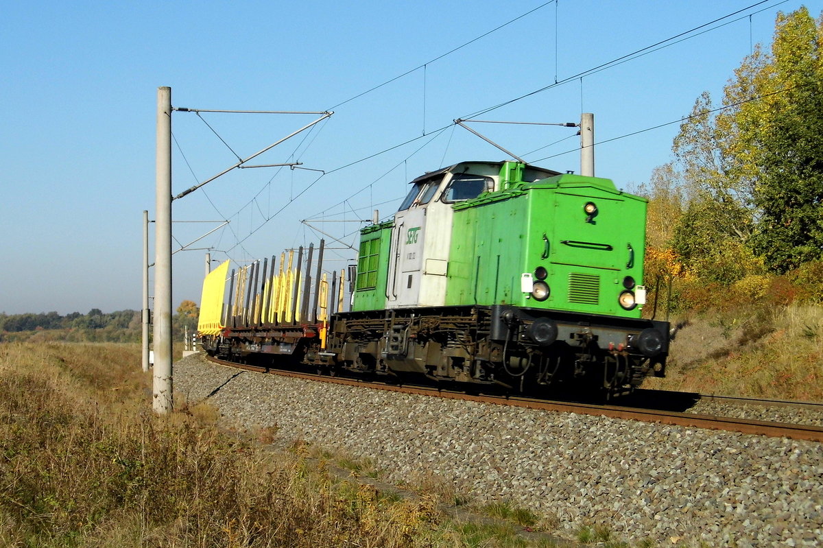 Am 12.10.2018 fuhr die 202 287-9 von der SETG von Niedergörne nach Stendal .