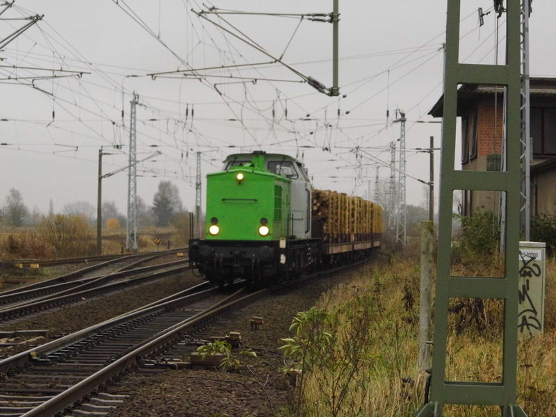 Am 13.11.2014 fuhr die 202 287-9 von der SETG  von   Borstel bei Stendal nach Niedergörne .