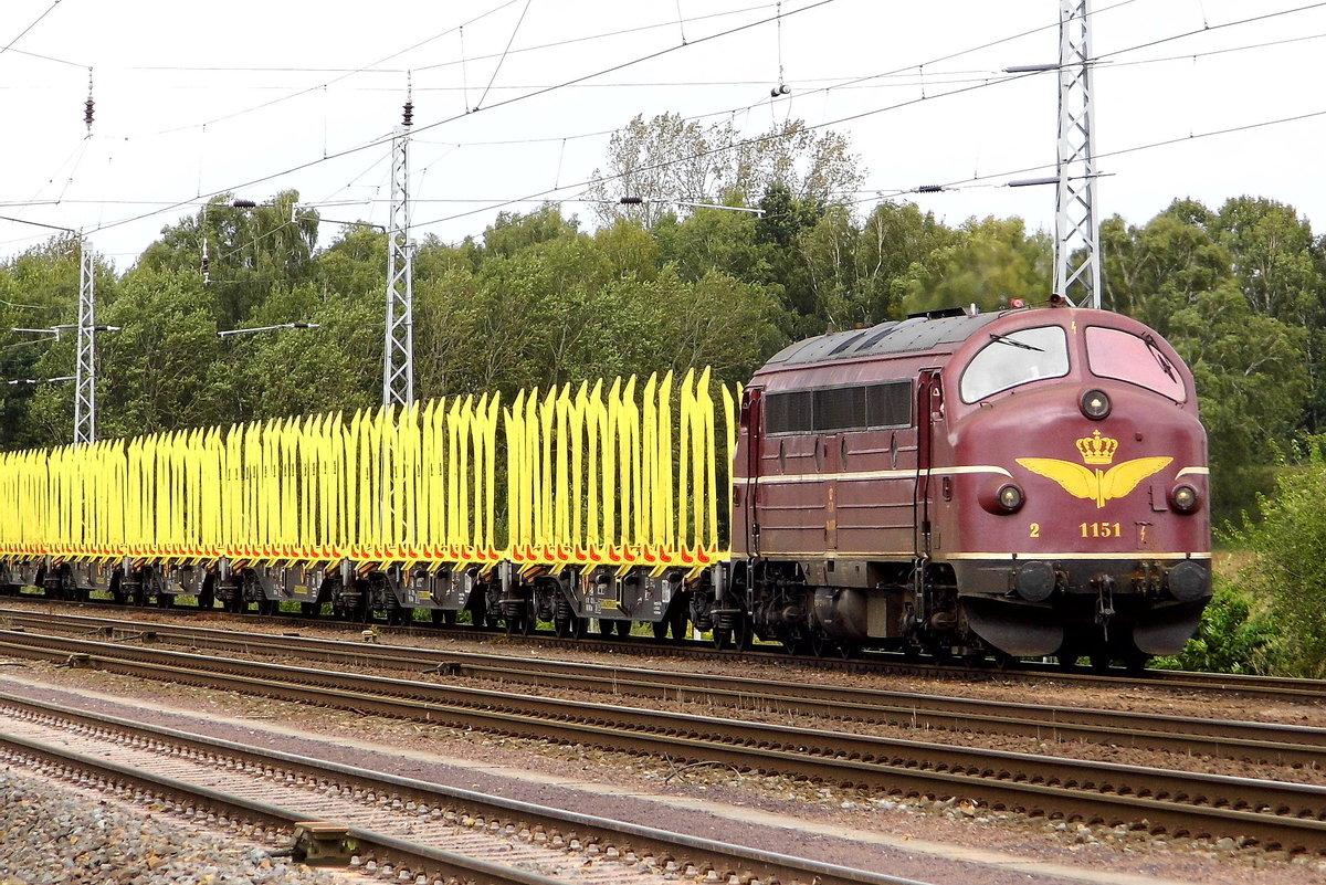 Am 14.09.2017 fuhr die  227 009-8 Nr 1151 von der SETG ( CLR-Cargo Logistik Rail-Service) von Niedergörne nach Borstel .