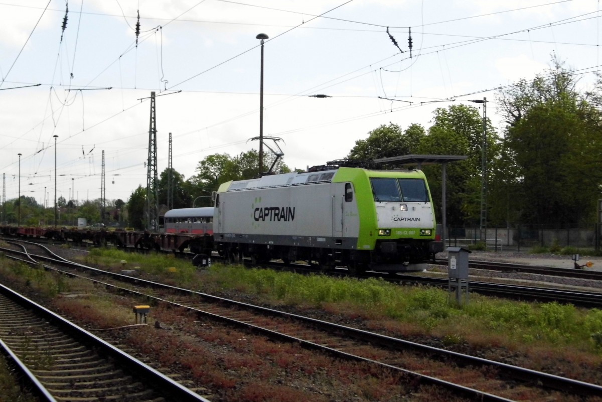 Am 15.05.2015 kam die 185-CL 007 von der CAPTRAIN aus Richtung Magdeburg nach Stendal und fuhr weiter in Richtung Salzwedel .