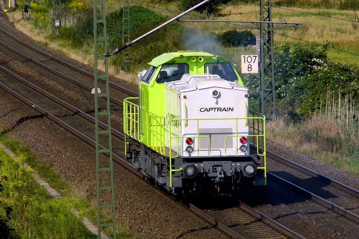Am 15.08.2017 kam die 203-102 von CAPTRAIN aus Richtung Stendal und fuhr weiter in Richtung Braunschweig .