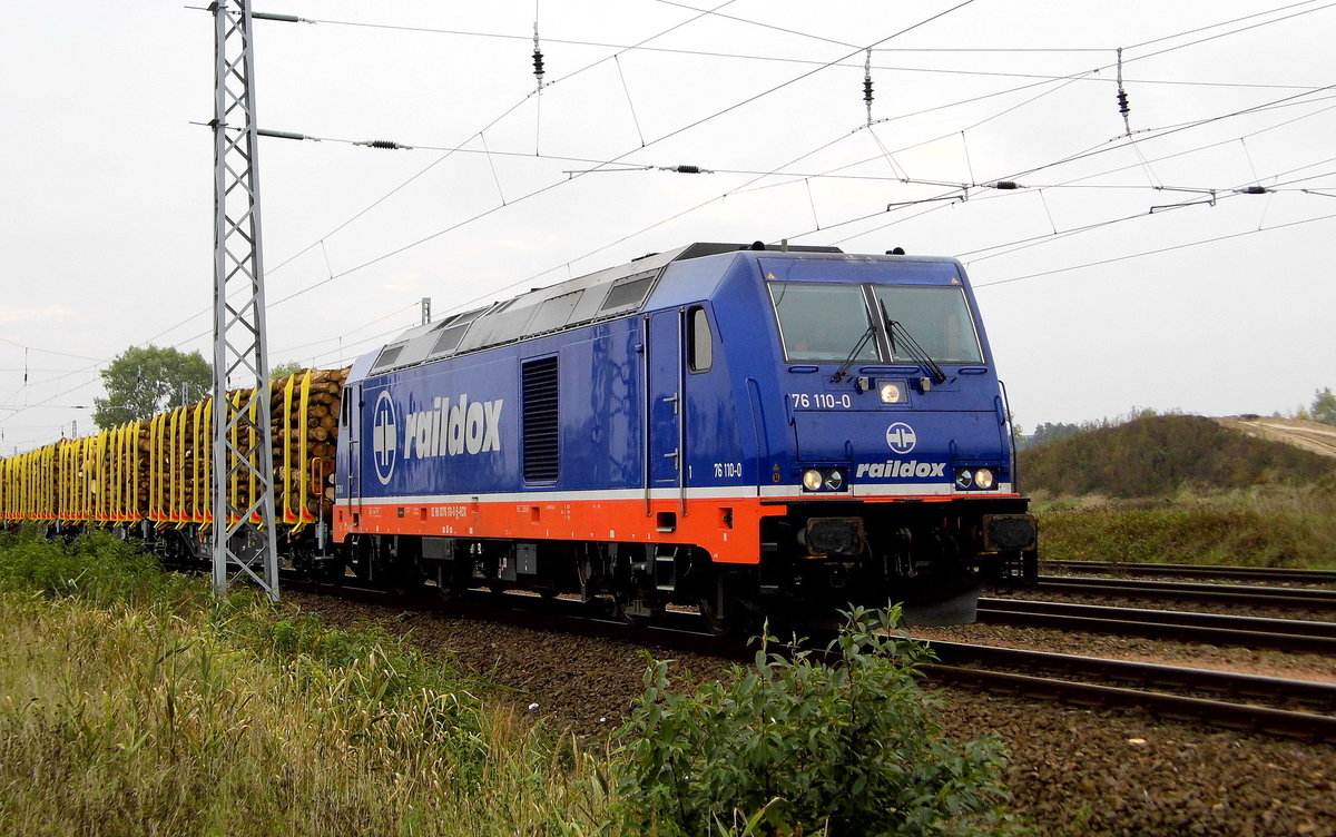 Am 15.10.2016 stand  die 76 110-0 von Raildox in  Borstel .