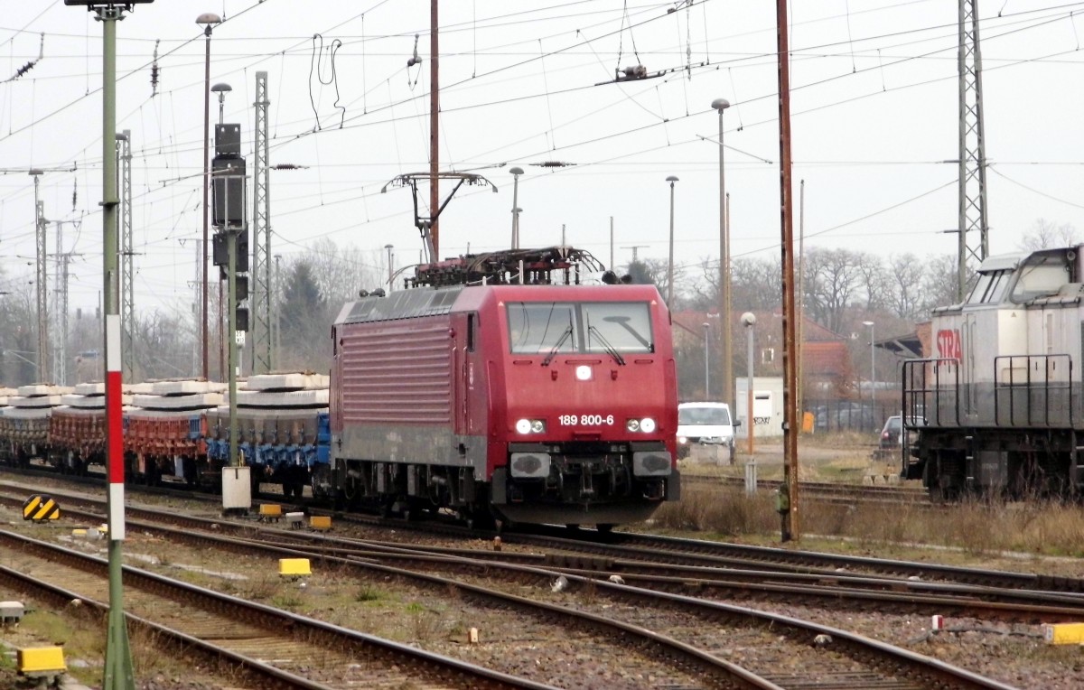 Am 16.03.2015 kam die 189 800-6 von der Press aus Richtung Berlin nach Stendal .  