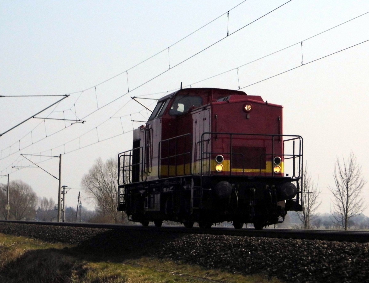 Am 16.03.2015 kam die   203 117-7 von ALS  aus Richtung Stendal und fuhr weiter in Richtung Hannover .
