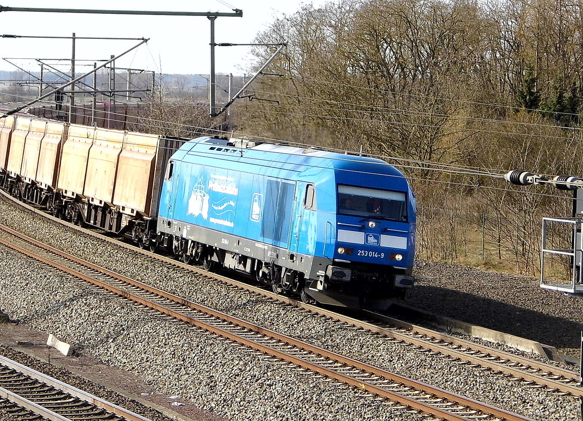 Am 16.03.2017 kam die 253 014-9 von der PRESS aus Richtung Niedergörne nach Stendal .