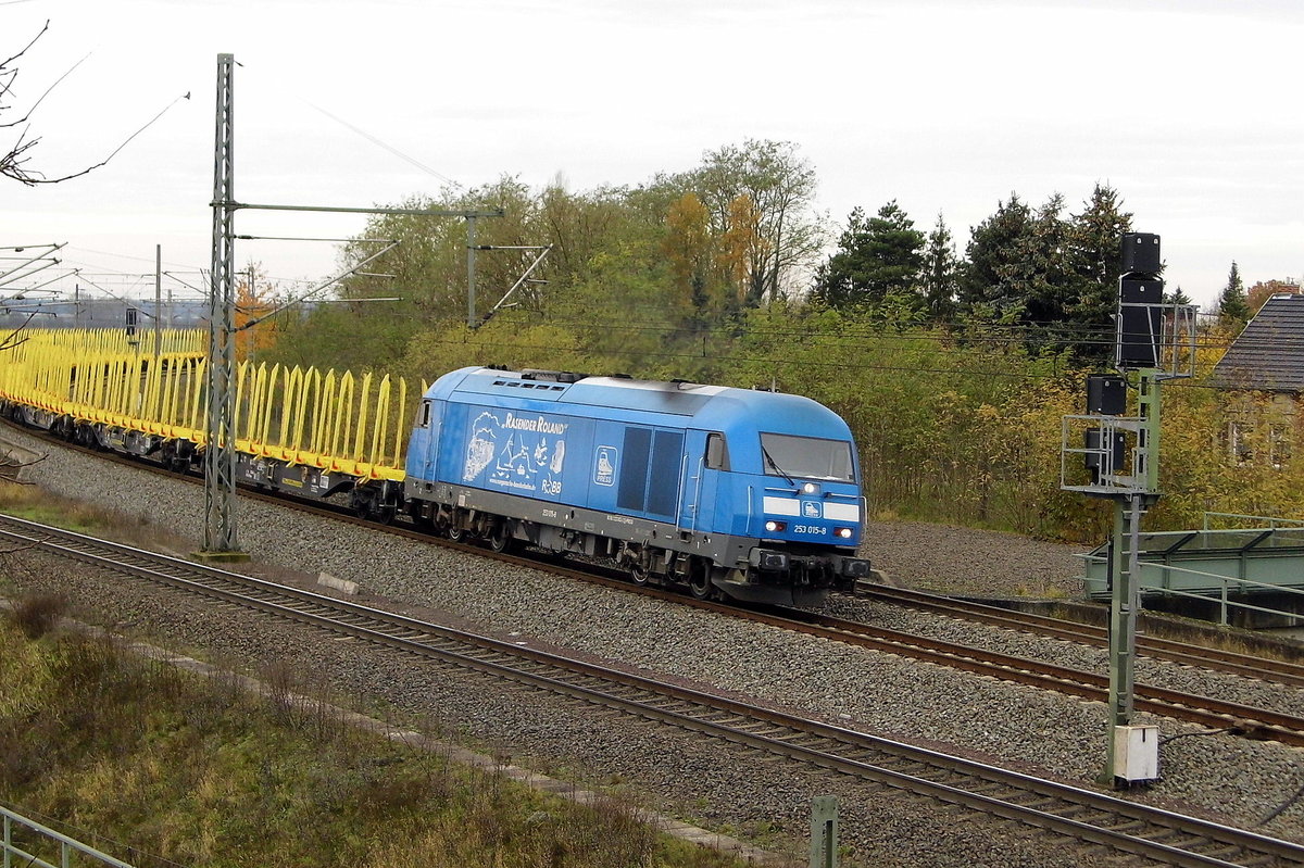 Am 16.11.2017 fuhr die 253 015-8 von der PRESS  von Niedergörne  nach Stendal .