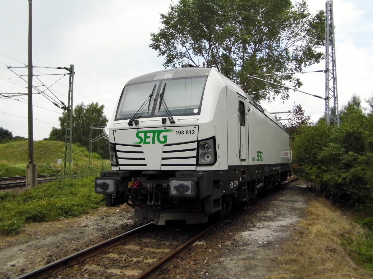 Am 17.07.2015 war die 193 812-5 von der SETG (Railpool) in Borstel abgestellt .