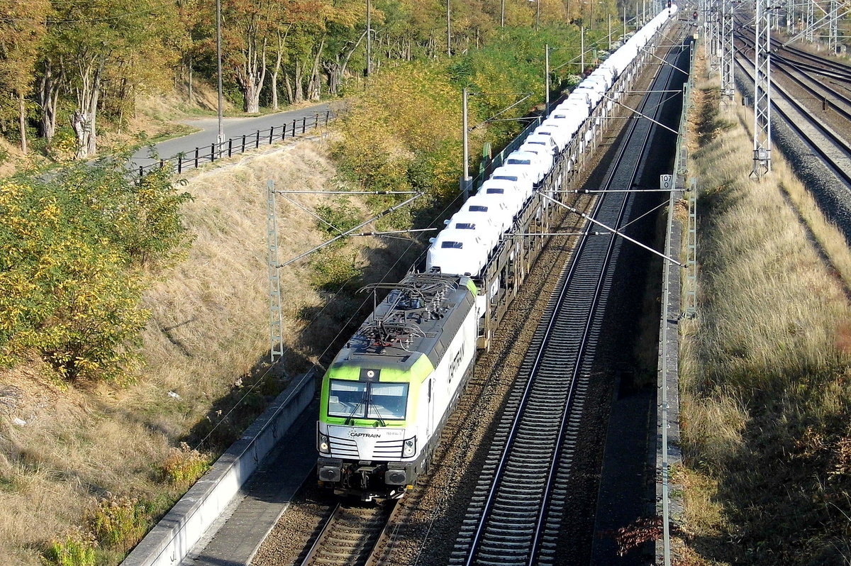 Am 17.10.2018 fuhr die 193 894-3 von CAPTRAIN von Stendal in Richtung Braunschweig.