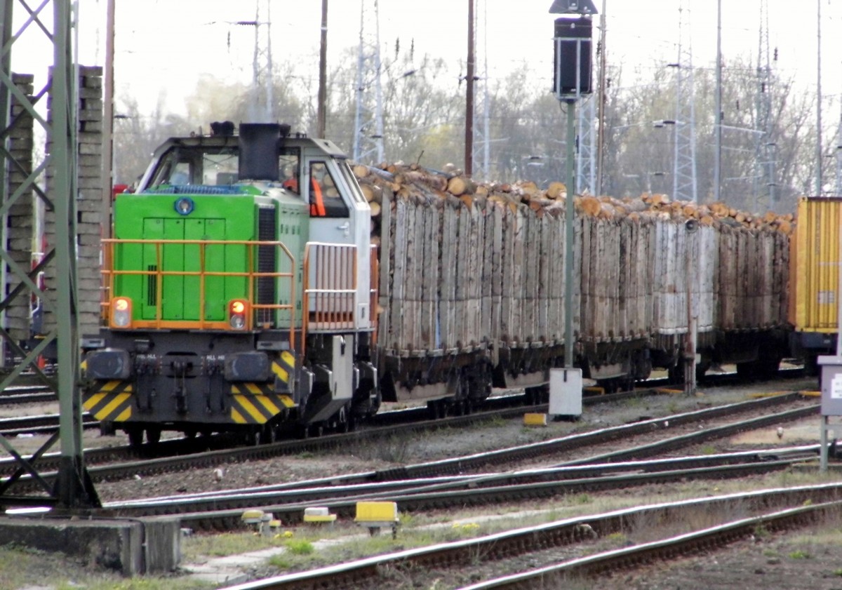 Am 18.04.2015 kam die 277 101 von der SETG aus Richtung Hannover nach Stendal  .