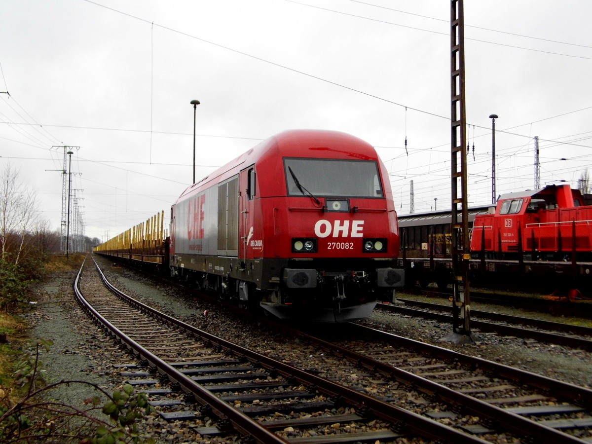 Am 21.02.2016 war die 223 103-3 -270082 von der OHE Cargo in Stendal abgestellt.