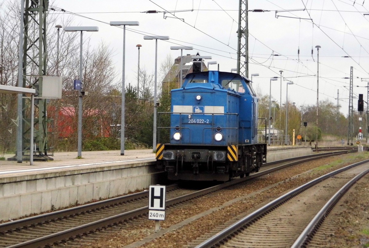 Am 22.04 .2015 kam die 204 022-2 von der Press aus dem RAW Stendal und fuhr weiter in Richtung Hannover .