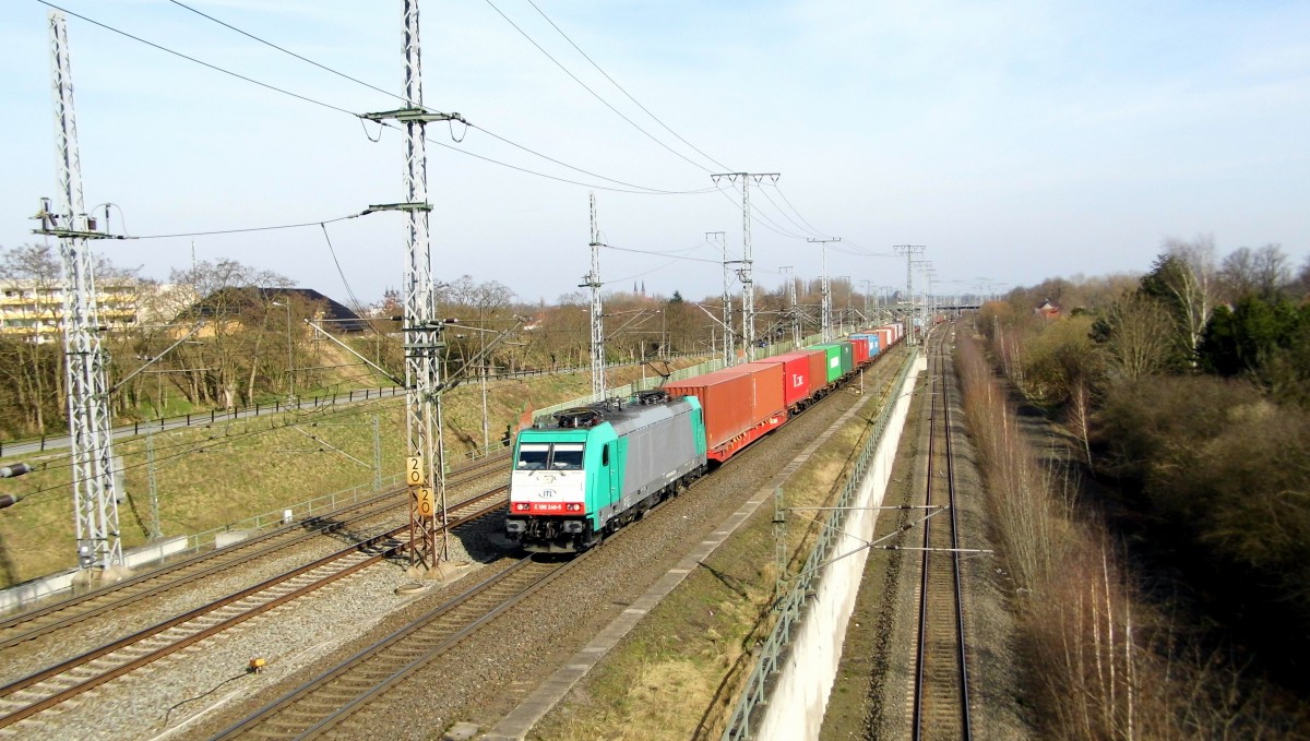 Am 23.03.2015 kam die E 186 246-5 von der ITL aus Richtung Stendal und fuhren weiter in Richtung Salzwedel .