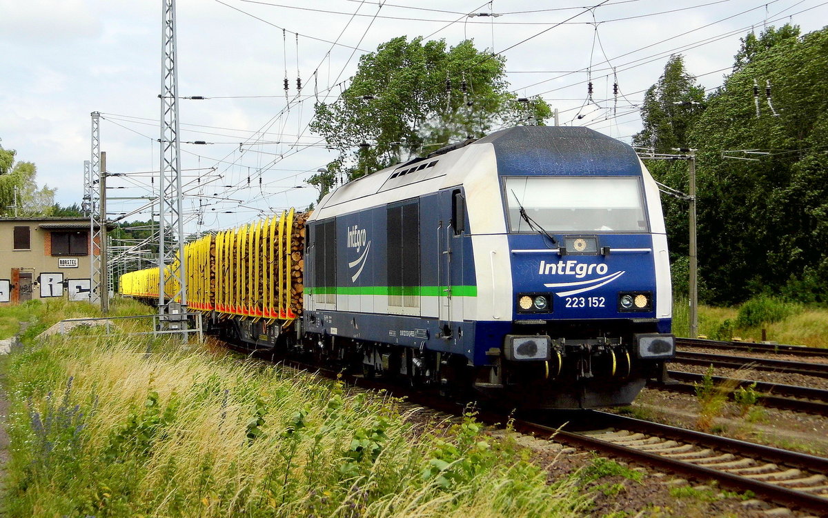 Am 23.06.2017 fuhr die 223 152-0 von  IntEgro (Press) von Rostock   nach Borstel  und weiter nach Niedergörne.