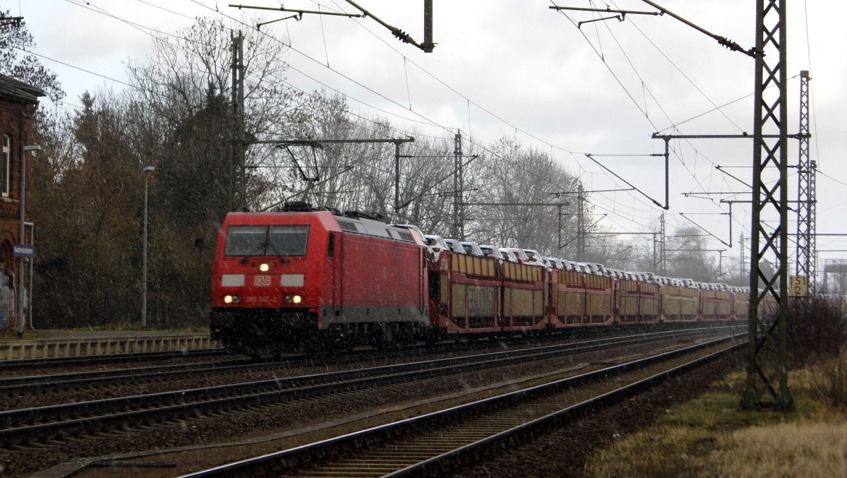 Am 24.02.2016 kam die 185 347-2 von der DB Schenker aus Richtung Magdeburg nach Niederndodeleben und fuhr weiter in Richtung Braunschweig .