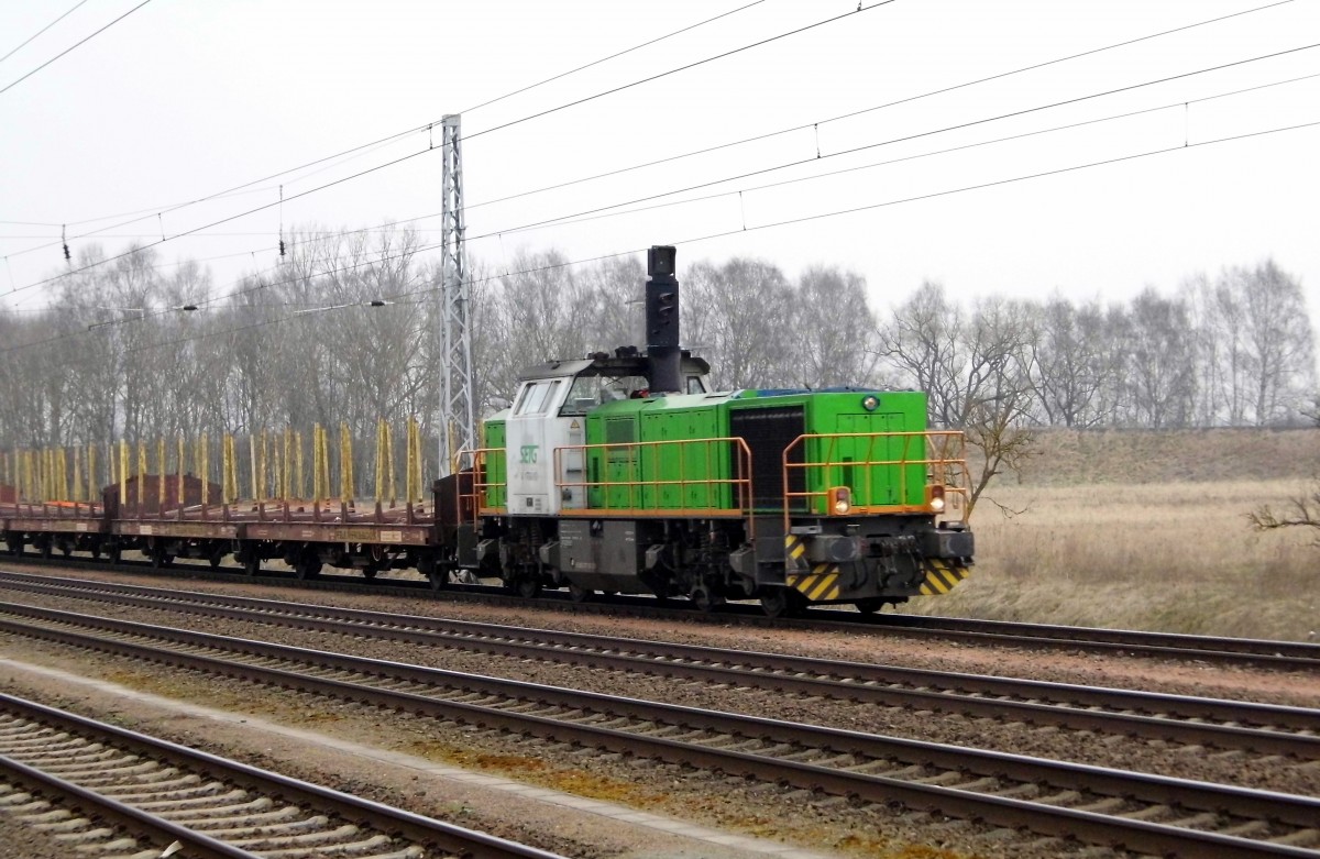 Am 24.03.2015 kam die 277 102 von der SETG aus Niedergörne nach Borstel bei Stendal .