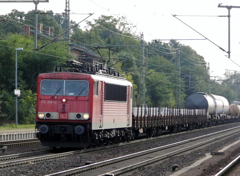 Am 24.09.2014 kam die 155 269-4 von der DB aus Richtung Magdeburg nach Niederndodeleben und fuhr weiter in Richtung Braunschweig . 