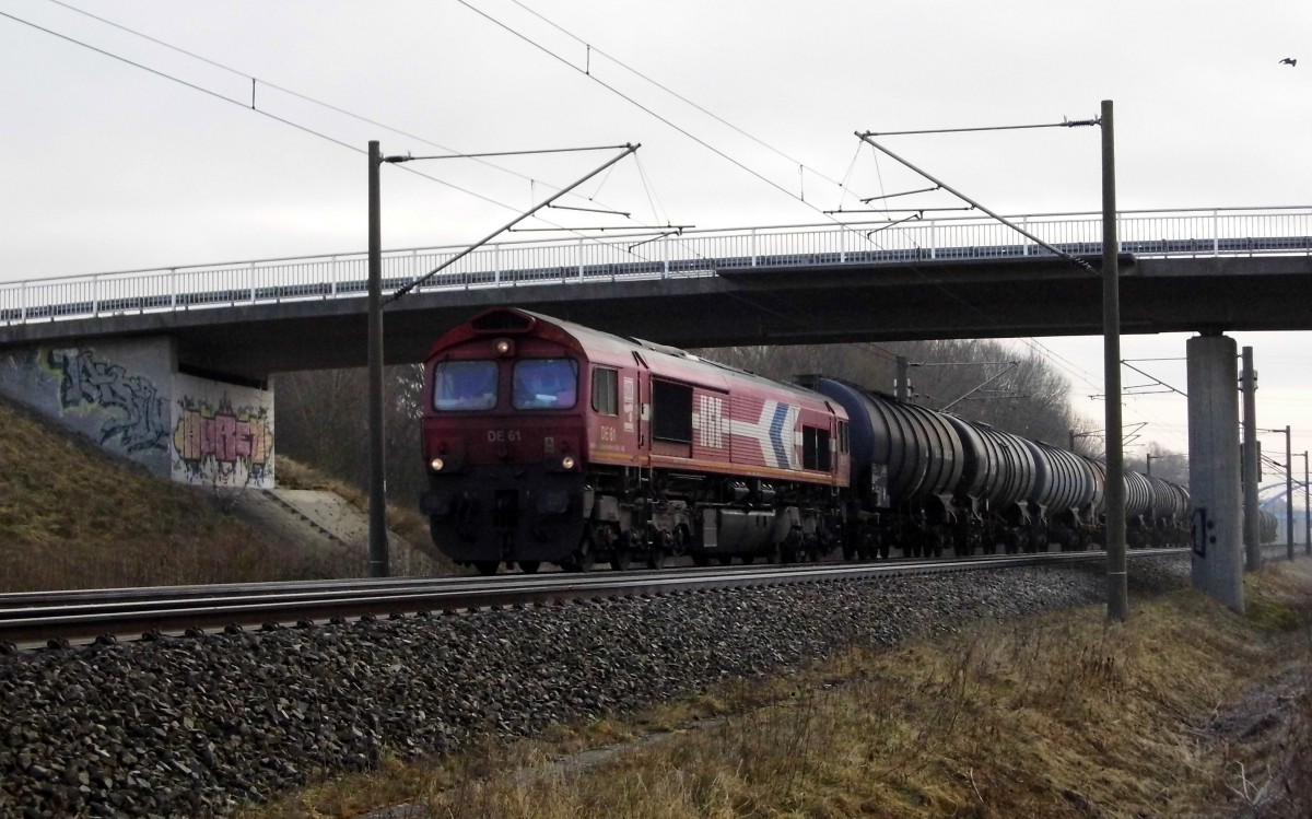 Am 25.02.2015 kam die DE 61 von der HGK aus Richtung Berlin und fuhr nach Stendal .
