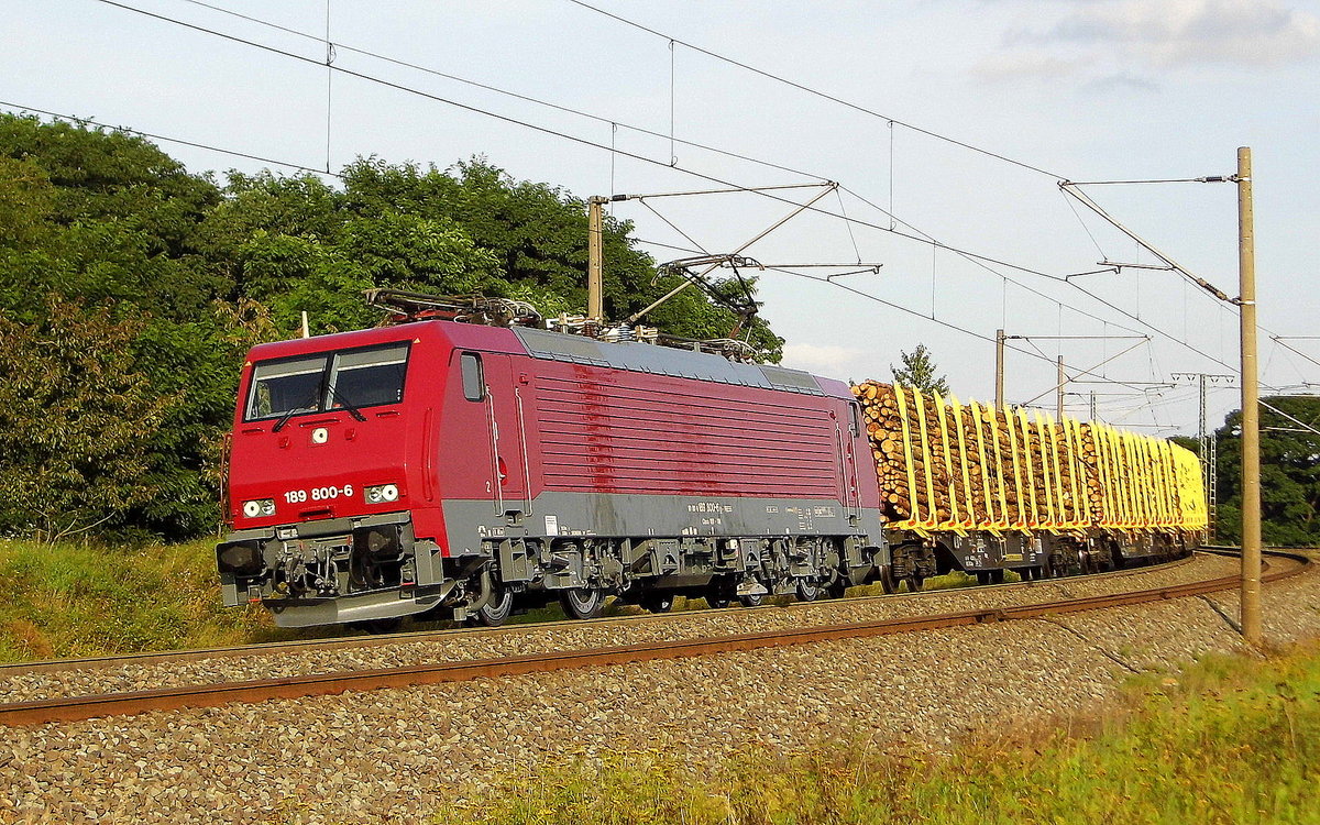 Am 25.08.2017 fuhr die 189 800-6 von der  Press  von Lübeck nach Stendal und weiter nach Borstel.