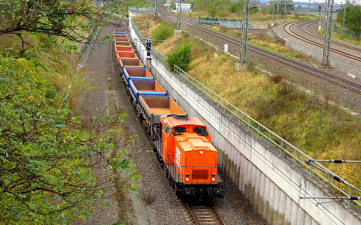 Am 25.10.2017 kam die  203 121-9  von    BBL Logistik GmbH, aus Richtung Braunschweig und fuhr nach Stendal .