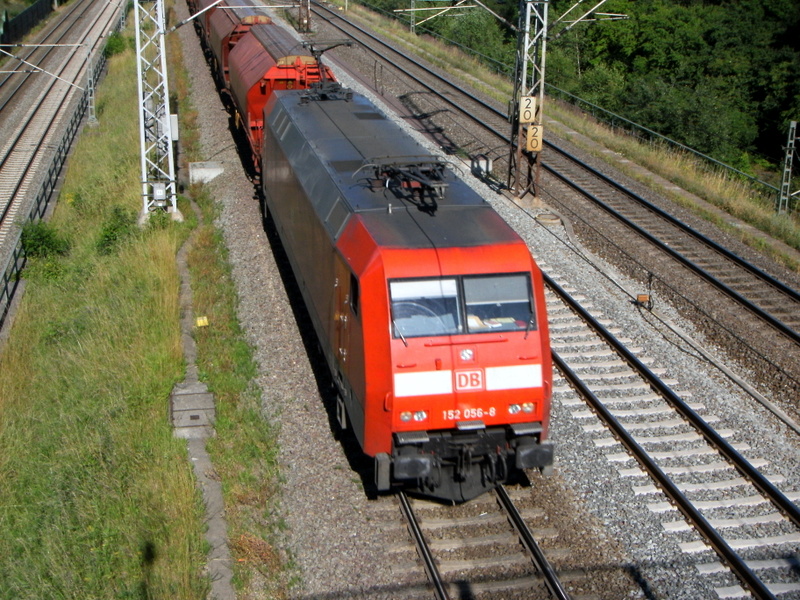 Am 26.06.2014 kam die 152 056-8 von der DB aus Richtung Stendal und fuhr nach Wittenberge.
