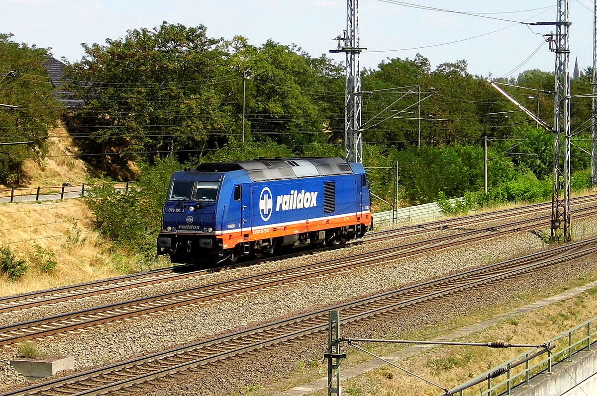 Am 26.07.2018 fuhr die 076 109-2 von Raildox von Stendal nach Niedergörne .