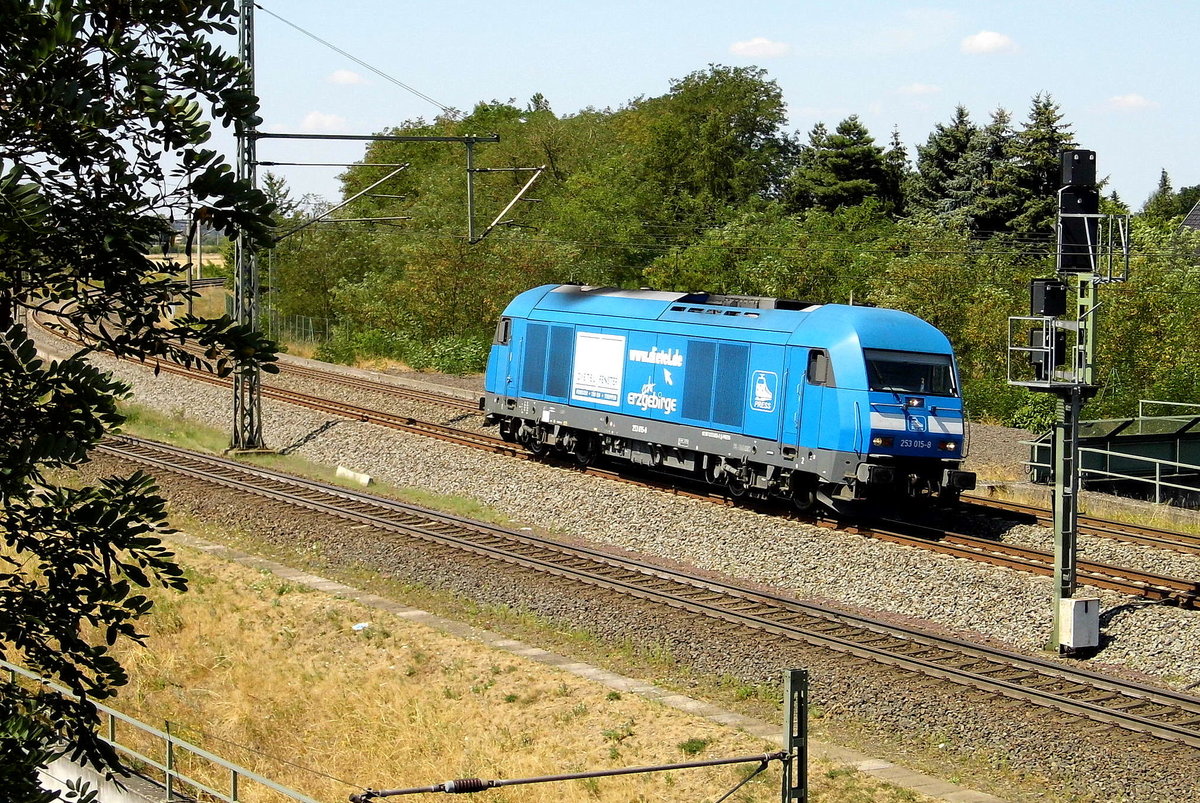 Am 26.07.2018 fuhr die 253 015-8 von der Press von Niedergörne  weiter nach Stendal .