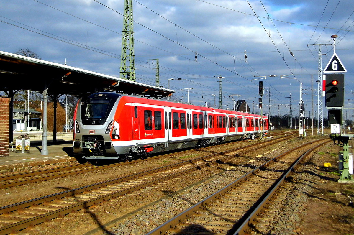 Am 27.02.2017  Testfahrt  die 490 604-6 von Berlin nach Stendal und fuhr weiter in Richtung Braunschweig .