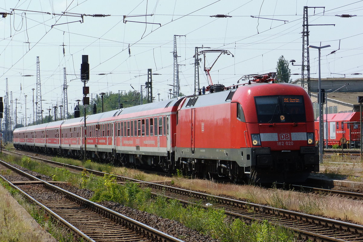 Am 27.05.2018 fuhr die 182 020   von Hamburg nach Stendal und weiter nach Berlin .