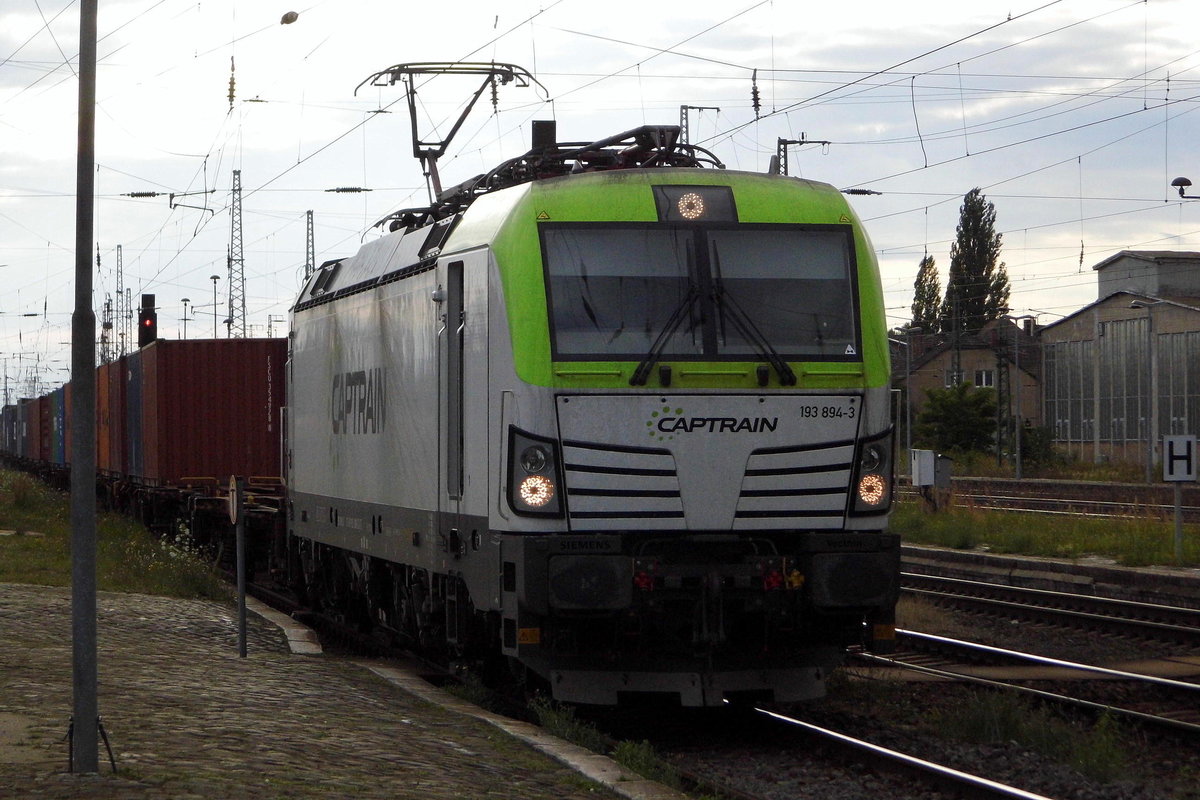 Am 29.07.2017 kam die 193 894-3 von CAPTRAIN aus Richtung  Salzwedel nach Stendal und fuhr weiter in Richtung Magdeburg .